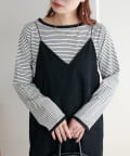 DISCOAT(ディスコート) 【WEB限定】細ボーダーTシャツ