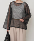 Jena　espace merveilleux(ジェナ　エスパスメルヴェイユ) メッシュタンクセットカットソー