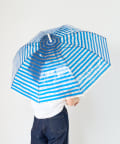 BIRTHDAY BAR(バースデイバー) クリアアンブレラ　STRIPED CHECK