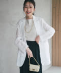La boutique BonBon(ラブティックボンボン) 【クラス感アップコーデ】シアーチェックジャケット