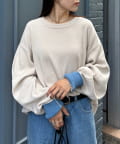 CIAOPANIC TYPY(チャオパニックティピー) 【洗えるニット】ユニセックスビックシルエットロンTeeライクニット
