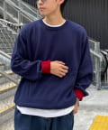 CIAOPANIC TYPY(チャオパニックティピー) 【洗えるニット】ユニセックスビックシルエットロンTeeライクニット