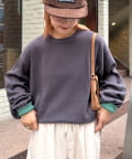 CIAOPANIC TYPY(チャオパニックティピー) 【洗えるニット】ユニセックスビックシルエットロンTeeライクニット
