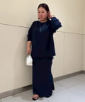 LOUNGEDRESS(ラウンジドレス) 累計販売数３万枚！【@_shirabe.s_コラボカラー登場！】ポンチZIPタイトスカート