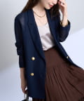 La boutique BonBon(ラブティックボンボン) 【完売カラー再追加！スタッフmiki監修】メッシュメタルボタンライトジャケット