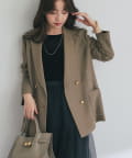 La boutique BonBon(ラブティックボンボン) 【完売カラー再追加！スタッフmiki監修】メッシュメタルボタンライトジャケット