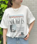 DISCOAT(ディスコート) 【ユニセックス】アソートニュースペーパーグラフィックTシャツ