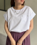 Chez toi(シェトワ) 機能素材袖口リブフレンチT