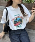 DISCOAT(ディスコート) 【WEB限定/ユニセックス】ヴィンテージカープリントTシャツ