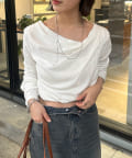 mystic(ミスティック) オフショルロングTシャツ※EC限定カラーあり