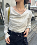 mystic(ミスティック) オフショルロングTシャツ※EC限定カラーあり