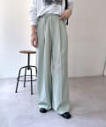 mystic(ミスティック) ベルト付き2タックパンツ