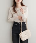 NICE CLAUP / OLIVE des OLIVE OUTLET(ナイスクラップ  / オリーブ デ オリーブ アウトレット) 【natural couture】キルティングチェーンバッグ