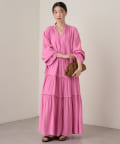 LOUNGEDRESS(ラウンジドレス) 2WAYワッシャーティアードワンピース