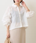 Jena　espace merveilleux(ジェナ　エスパスメルヴェイユ) ショート袖シャーリングシャツ