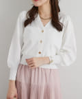 La boutique BonBon(ラブティックボンボン) クールタッチUVクロップドカーディガン