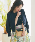 La boutique BonBon(ラブティックボンボン) クールタッチUVクロップドカーディガン