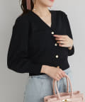 La boutique BonBon(ラブティックボンボン) クールタッチUVクロップドカーディガン