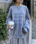 w closet(ダブルクローゼット) BIGスウェットライクプルオーバー