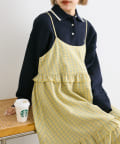 w closet(ダブルクローゼット) 刺繍ポロニット