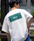 FREDY & GLOSTER(フレディ アンド グロスター) 【NANGA×GLOSTER】別注ボックスロゴ バックプリント ラグランTシャツ