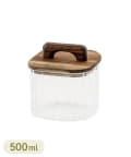 3COINS(スリーコインズ) スクエアガラスキャニスター：500ml／KITINTO