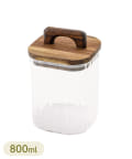 3COINS(スリーコインズ) スクエアガラスキャニスター：800ml／KITINTO