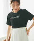 La boutique BonBon(ラブティックボンボン) 【最強愛されパールロゴ】パールモチーフクロップドTシャツ