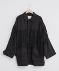 mystic(ミスティック) crinkle fringe M65 jacket