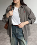 CPCM(シーピーシーエム) 【U.S. POLO ASSN.】シアサッカーチェックシャツ