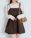 Kastane(カスタネ) 【WEB・一部店舗限定】チェックキャミビスチェ