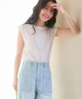 La boutique BonBon(ラブティックボンボン) 【名品・着回し力抜群】シアーノースリーブカットソー