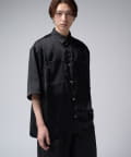 Lui's(ルイス) 【Neucon/ニューコン】リベットデザインダブルポケットサテンオーバーシャツ