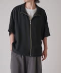 Lui's(ルイス) ショートスリーブZIPシャツ（半袖シャツ）