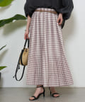 Jena　espace merveilleux(ジェナ　エスパスメルヴェイユ) プリーツチェックスカート