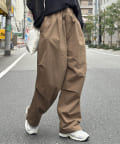 CPCM(シーピーシーエム) 綿ナイロンニータックパンツ