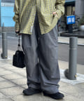 CPCM(シーピーシーエム) 綿ナイロンニータックパンツ
