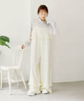 w closet(ダブルクローゼット) 【２サイズ展開】フリルキャミサロペット