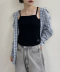 w closet(ダブルクローゼット) 【カップ付】刺繍キャミ