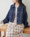 w closet(ダブルクローゼット) 【春アウター/３色展開】ショートGジャン