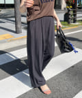 DOUDOU(ドゥドゥ) 接触冷感ワイドパンツ