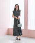 La boutique BonBon(ラブティックボンボン) 【miki監修】スクエアドットマーメイドシャツワンピース