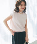 La boutique BonBon(ラブティックボンボン) 【名品・UVカット・接触冷感】クールタッチUVハイネックフレンチニット