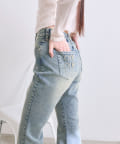 OLIVE des OLIVE(オリーブ デ オリーブ) 【S/Mサイズ展開】美脚ストレッチデニムパンツ