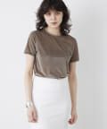 Whim Gazette(ウィム ガゼット) 【THE PAUSE】ベロアコンパクトTシャツ