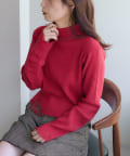 OUTLET(アウトレット) 【Kastane】ハイネックダメージリブニットプルオーバー