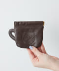 ear PAPILLONNER(イア パピヨネ) LION COFFEE(ライオンコーヒー)コラボ カップ型レザーポーチ