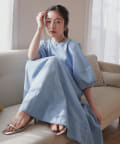 natural couture(ナチュラルクチュール) 【累計販売数2.8万枚突破】【全骨格優勝】ランタンスリーブワンピース