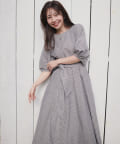 natural couture(ナチュラルクチュール) 【累計販売数2.8万枚突破】【全骨格優勝】ランタンスリーブワンピース