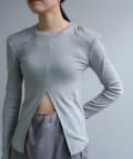 Pasterip(パセリ) Power shoulder slit Tee